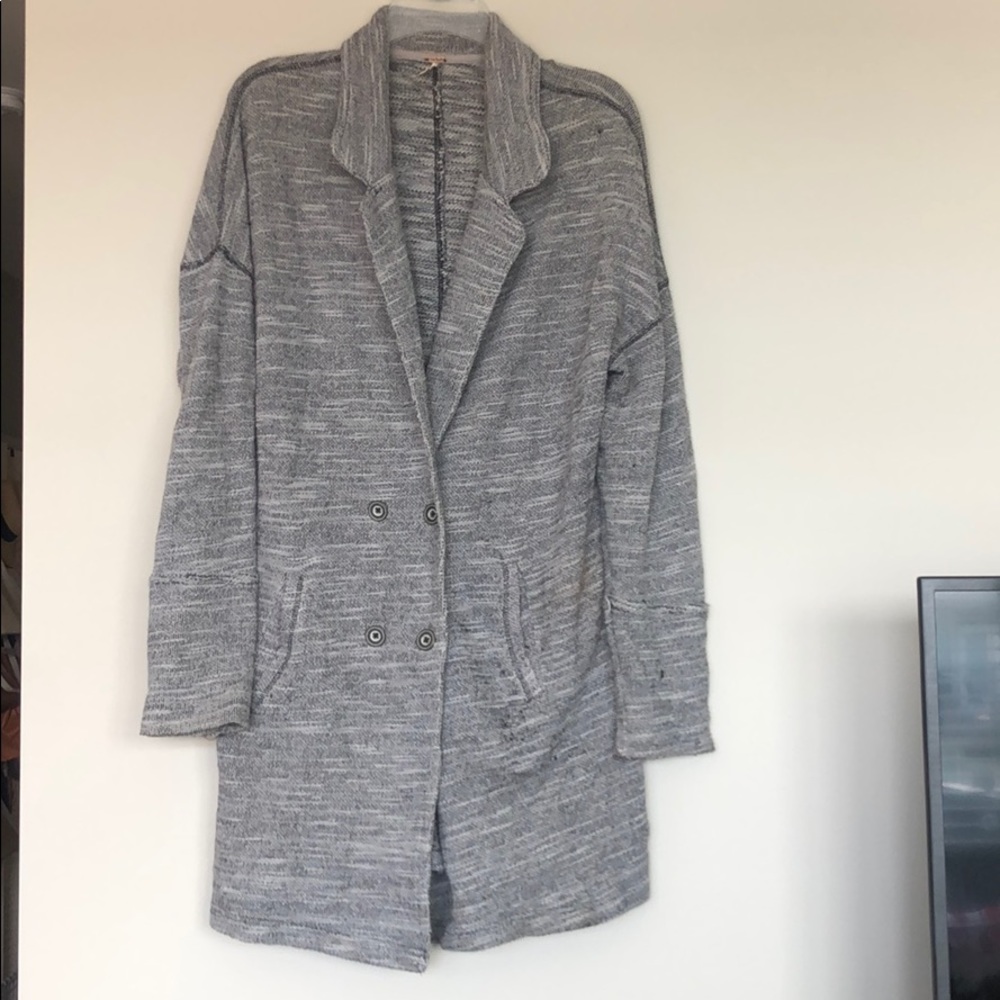Free People Grey cardigan duster